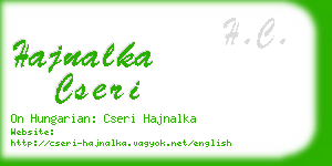 hajnalka cseri business card